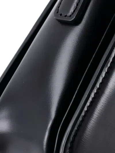 Pre-owned Celine Triomphe Shoulder Bag Smooth Calfskin Teen Crossbody Bag In Black