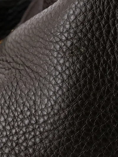 Pre-owned Saint Laurent Bea Leather Tote Bag In Brown