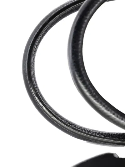 Pre-owned Louis Vuitton City Steamer Handbag Leather Pm Satchel In Black