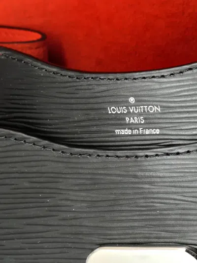 Pre-owned Louis Vuitton Neo Monceau Handbag Epi Leather Satchel In Black