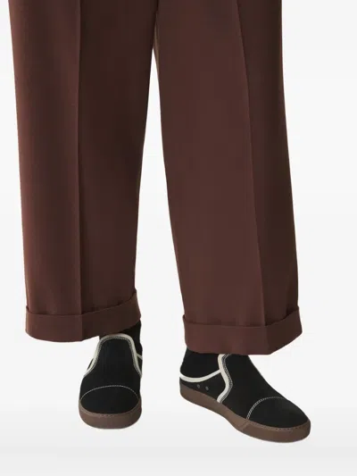 绒面皮套穿式运动鞋