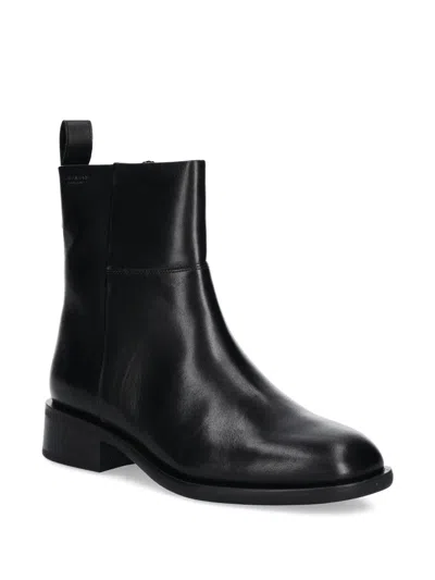 Vagabond 38mm Sheila Zip Block-heel Ankle Boots In Black