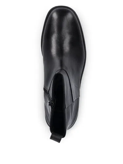 Vagabond 38mm Sheila Zip Block-heel Ankle Boots In Black