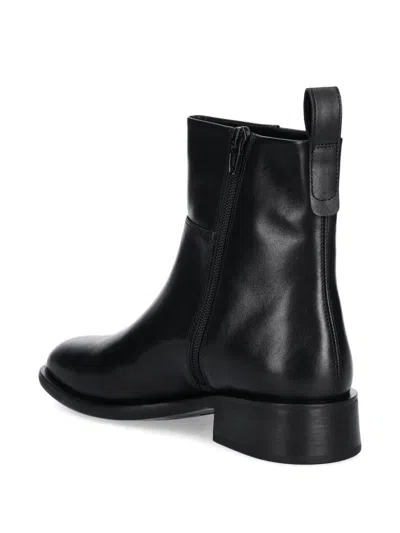 Vagabond 38mm Sheila Zip Block-heel Ankle Boots In Black