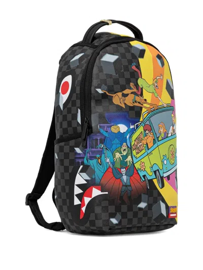 Sprayground Scooby Doo Checked-pattern Backpack In Black
