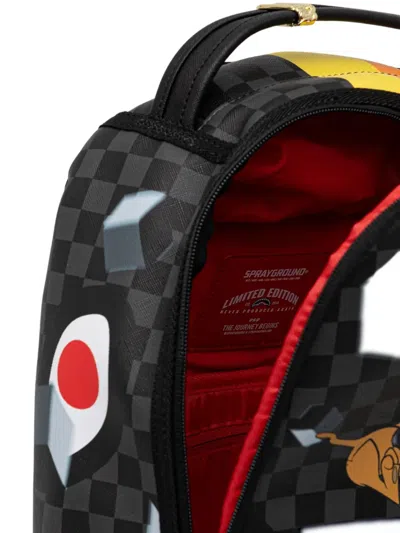 Sprayground Scooby Doo Checked-pattern Backpack In Black