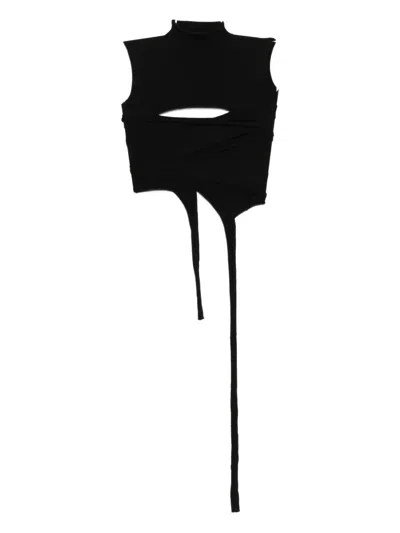 Ottolinger Cut Out Knit Top In Black