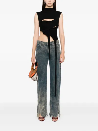 Ottolinger Cut Out Knit Top In Black