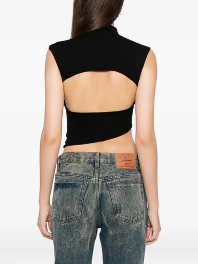Ottolinger Cut Out Knit Top In Black