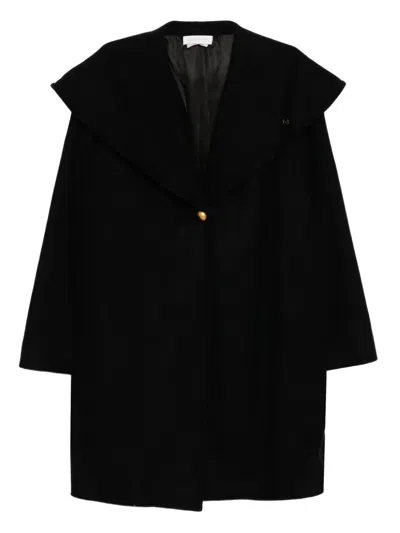 Saiid Kobeisy Single Breasted Coat In Black
