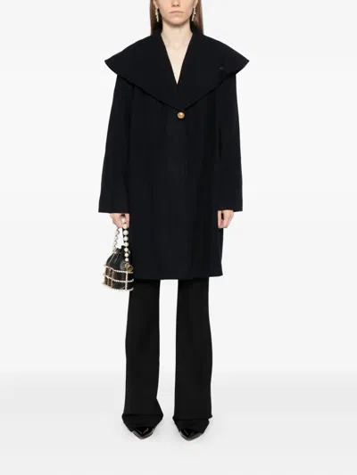 Saiid Kobeisy Single Breasted Coat In Black