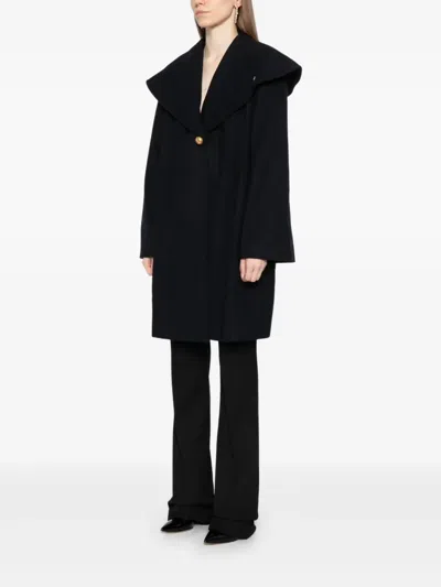 Saiid Kobeisy Single Breasted Coat In Black