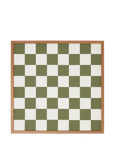 The Conran Shop Geometric Milos Chess Board Game (40cmx40cm) In Green