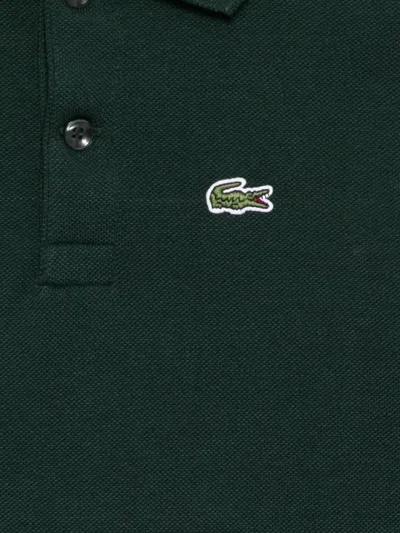 Lacoste Logo-embroidered Polo Shirt In Green