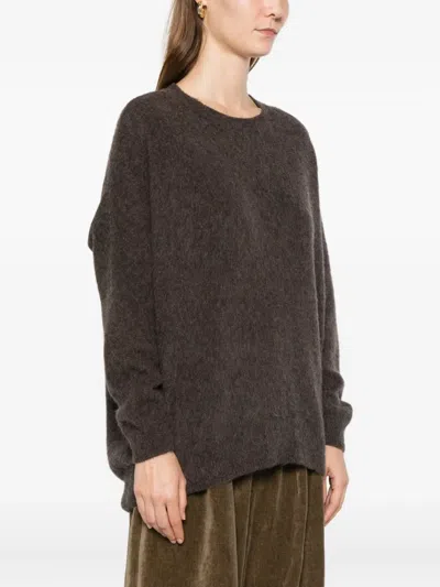 Avant Toi Round-neck Sweater In Brown