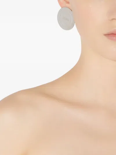 Jean Paul Gaultier Round Shape Conserva Earrings Collection In Metallic