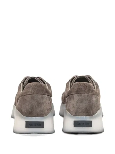 Fear Of God Taupe Suede Vintage Runner Sneakers In Brown