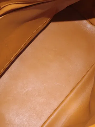 Pre-owned Bottega Veneta 2012-2025 Grained Calfskin Saint Germain Tote Satchel In Yellow