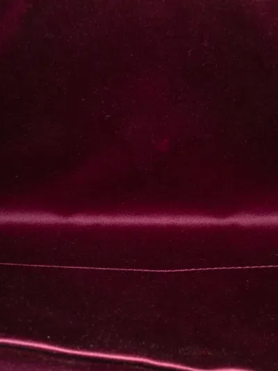 Pre-owned Saint Laurent 2000-2012 Textured Leather Chyc Ligne Clutch Bag In Purple