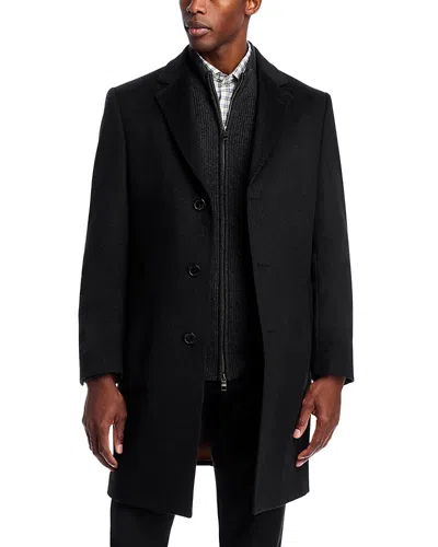 Cardinal Of Canada St. Pierre Cashmere Topcoat In Black