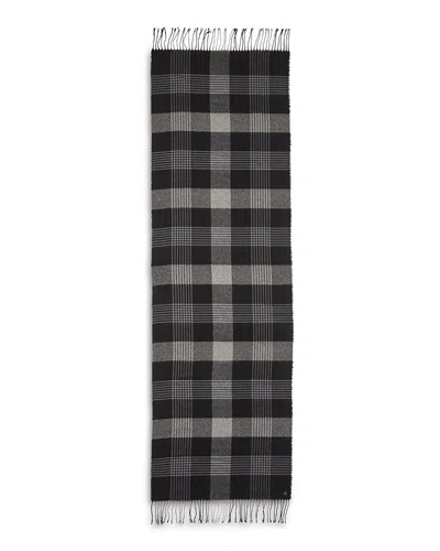 V Fraas Metallic Plaid Scarf - Exclusive In Black