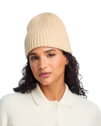 Aqua V Fraas Solid Rib Knit Cuff Hat - Exclusive In Neutral