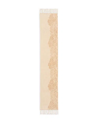 C By Bloomingdale's Cashmere Lace Print Scarf - Exclusive In Brown