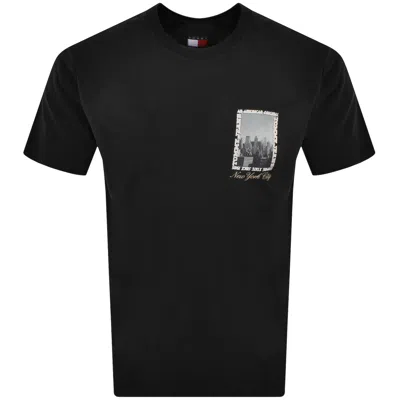 Tommy Jeans Photo T Shirt Black In Black