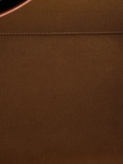 Pre-owned Celine Horizontal Cabas Triomphe Coated Canvas Mini Tote Bag In Brown