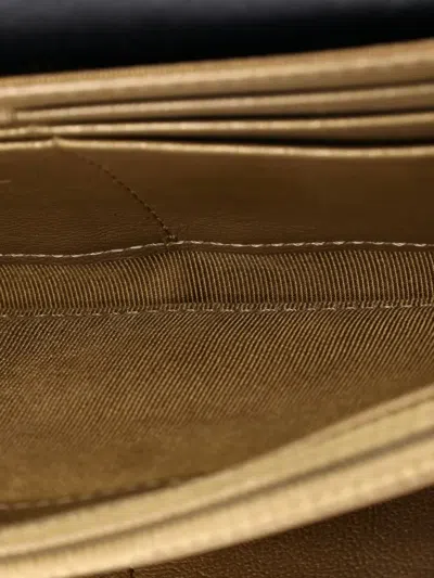 Pre-owned Chanel Chic Pearls Clutch With Chain Quilted Goatskin Crossbody Bag In Black