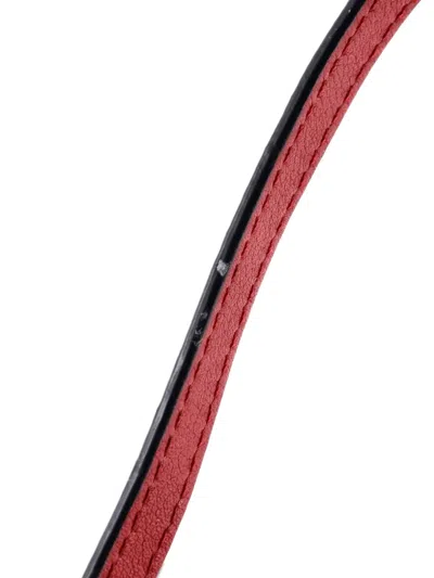 Pre-owned Loewe Puzzle Bag Leather Mini Crossbody Bag In Red