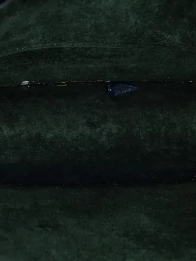 Pre-owned Saint Laurent Sunset Top Handle Leather Medium Shoulder Bag In Green