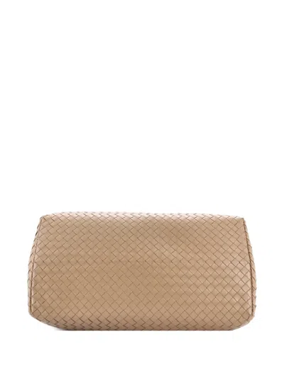 Pre-owned Bottega Veneta Roma Bag Intrecciato Nappa Medium Tote Bag In Neutral