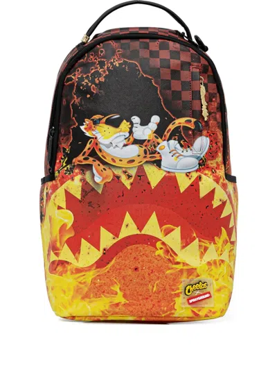 Sprayground X Cheetos Tiger-print Backpack In Multi