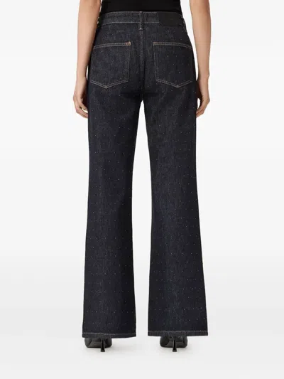Allsaints Ember Sparkle Embellished Jeans In Blue
