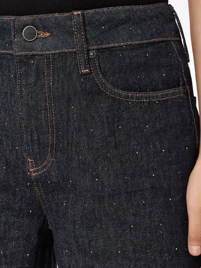 Allsaints Ember Sparkle Embellished Jeans In Blue