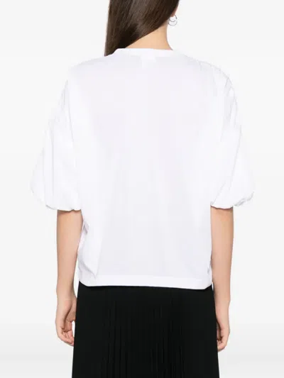 Noir Kei Ninomiya Cotton T-shirt In White