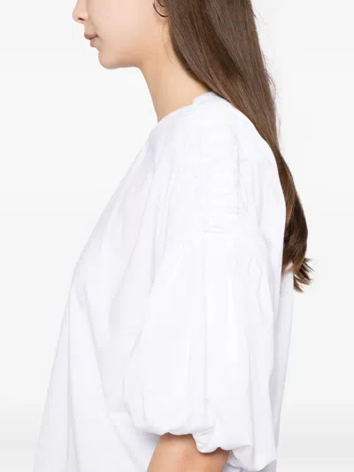 Noir Kei Ninomiya Cotton T-shirt In White