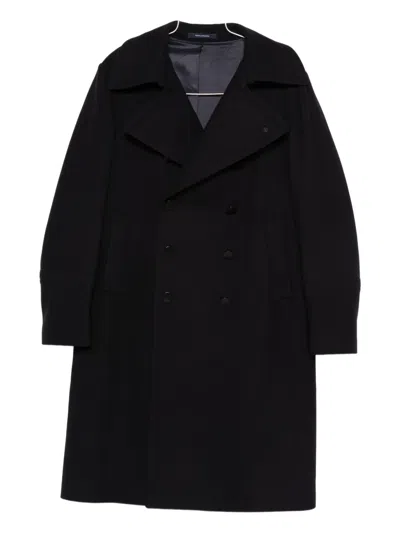 Tagliatore Double-breasted Coat In Animal Print