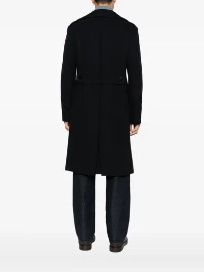 Tagliatore Double-breasted Coat In Animal Print