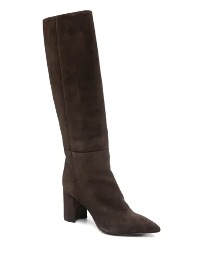 Antonelli 70mm Loto Pointed-toe Block-heel Boots In Brown