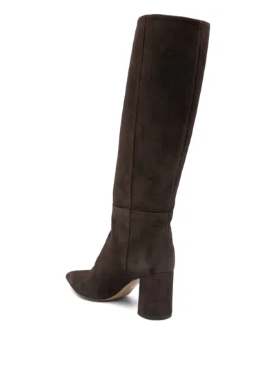Antonelli 70mm Loto Pointed-toe Block-heel Boots In Brown