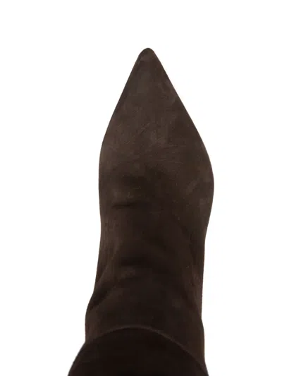 Antonelli 70mm Loto Pointed-toe Block-heel Boots In Brown