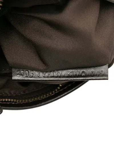 Pre-owned Fendi 2000-2010 Zucca Canvas Crossbody Bag In Brown