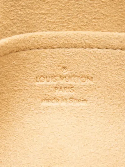 Pre-owned Louis Vuitton 2004 Monogram Pochette Twin Gm Crossbody Bag In Brown