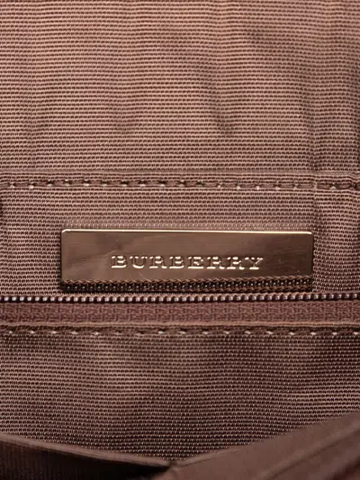 Pre-owned Burberry 2000-2017 House Check Canvas Tote Bag In Brown