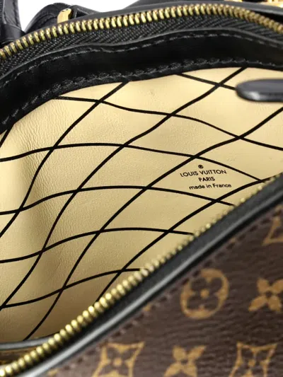 Pre-owned Louis Vuitton Trunk Reverse Monogram Canvas Clutch Bag In Brown