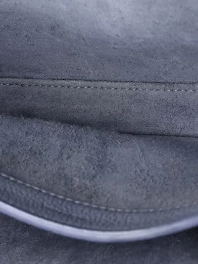 Pre-owned Celine Soft 16 Bag Grainy Calfskin Teen Shoulder Bag In Blue