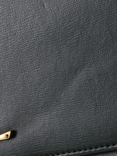 Pre-owned Saint Laurent Sunset Top Handle Leather Medium Shoulder Bag In Green