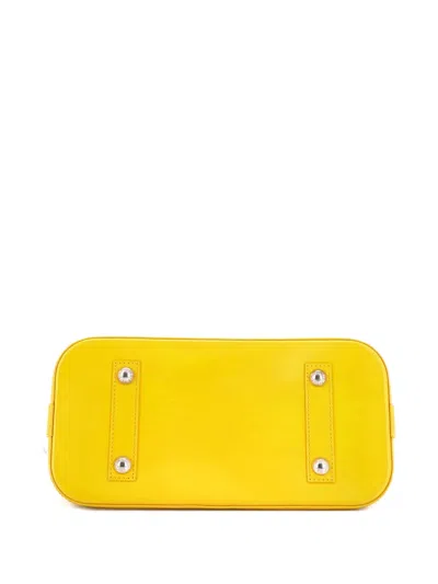 Pre-owned Louis Vuitton Alma Handbag Epi Leather Pm Satchel In Yellow